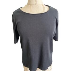 Chico’s Short Sleeve Casual Basic Top Size 2 (US Large - Size 12)